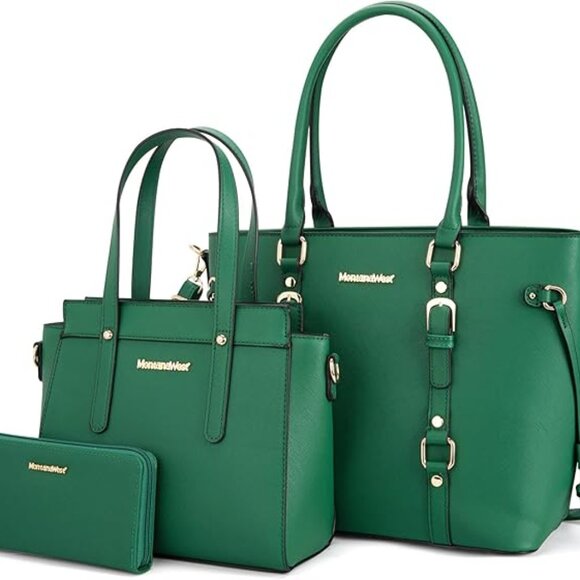 Montana West 3PCS Purses for Women Tote Purse and Wallet Set Shoulder Sa… - Picture 6 of 13